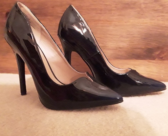 Ceely slate blue Just Fab heels 7.5 - Picture 3 of 8